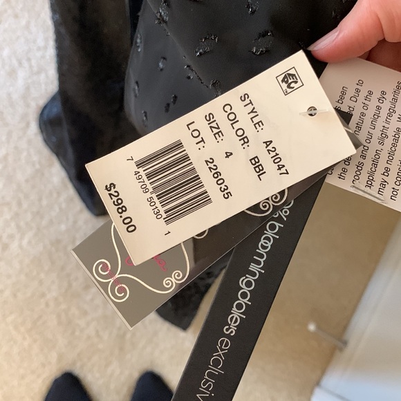 Black maxi chiffon dress size 4 NWT - Picture 4 of 6